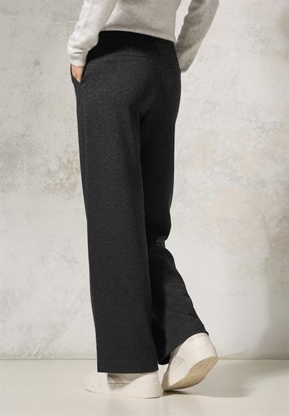 Hose mit Glitzer-Details flint grey melange