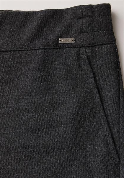 Hose mit Glitzer-Details flint grey melange