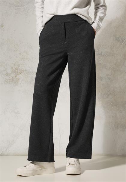Hose mit Glitzer-Details flint grey melange