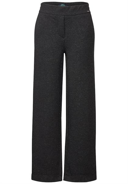 Hose mit Glitzer-Details flint grey melange