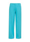 Hose mit High Rise-Bund türkis
