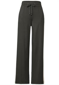 Hose mit Kontrast-Streifen nightfall green