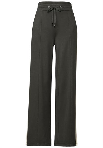 Hose mit Kontrast-Streifen nightfall green