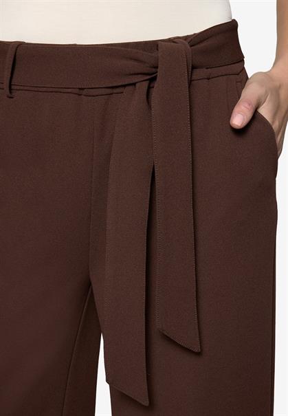 Hose mit Stoffgürtel chicory coffee