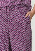 Hose mit weitem Bein black pink