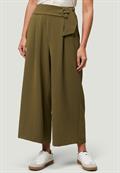 Hose mit weitem Bein und Gürtel 26 Inch dark olive