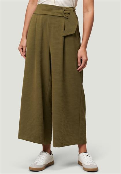Hose mit weitem Bein und Gürtel 26 Inch dark olive