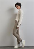 Hose mit Zipper Details ashen maple beige