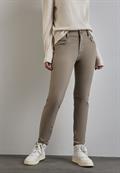 Hose mit Zipper Details ashen maple beige
