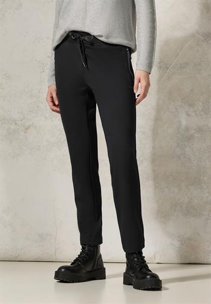 Hose mit Zipper Details black