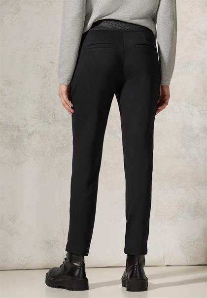 Hose mit Zipper Details black