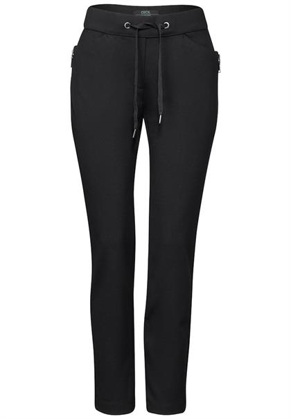 Hose mit Zipper Details black