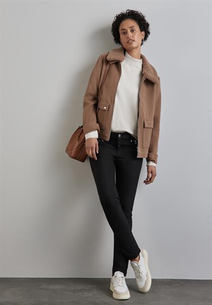 Hose mit Zipper Details black