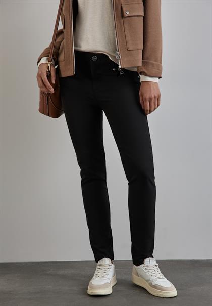 Hose mit Zipper Details black