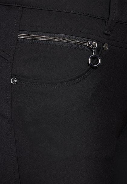 Hose mit Zipper Details black