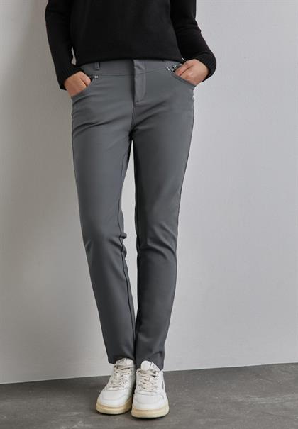 Hose mit Zipper Details storm grey