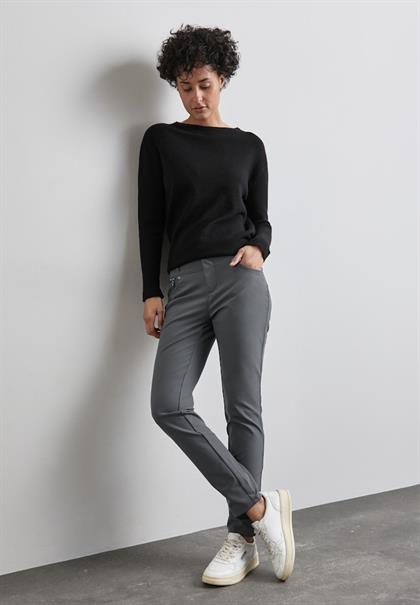 Hose mit Zipper Details storm grey