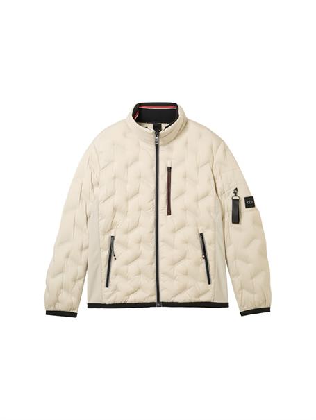 Hybrid Jacke mit Kapuze beige alfalfa