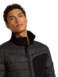 Hybrid Jacke mit Stehkragen black