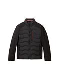 Hybrid Jacke mit Stehkragen black
