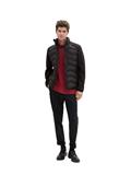 Hybrid Jacke mit Stehkragen black