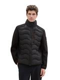 Hybrid Jacke mit Stehkragen black