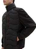 Hybrid Jacke mit Stehkragen black