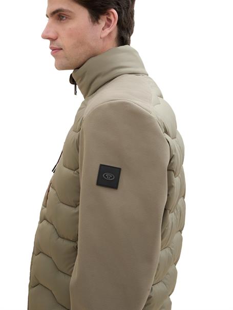 Hybrid Jacke mit Stehkragen smokey olive green