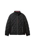 Hybrid Jacke mit verstaubarer Kapuze black