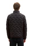 Hybrid Jacke mit verstaubarer Kapuze black