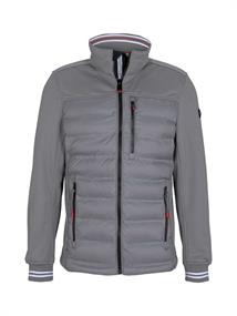 Hybrid Steppjacke mit Stehkragen frost ash
