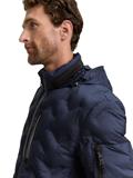 Hybrid Steppjacke mit verstaubarer Kapuze sky captain blue