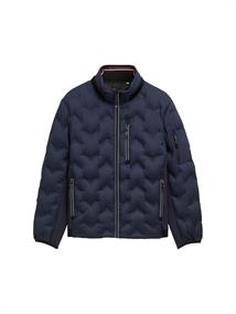 Hybrid Steppjacke mit verstaubarer Kapuze sky captain blue