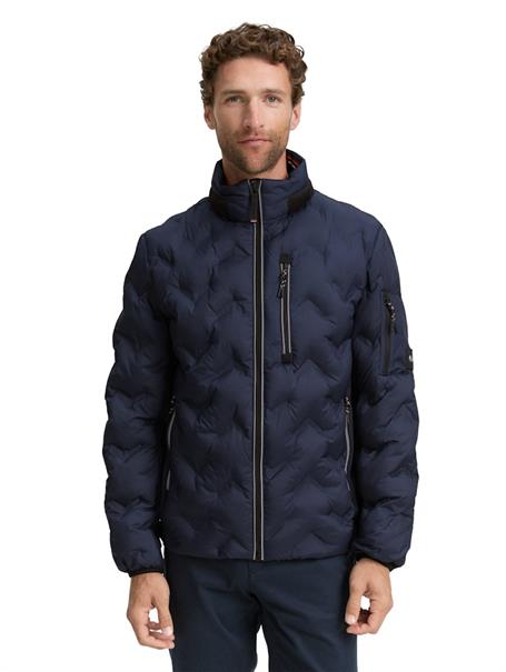 Hybrid Steppjacke mit verstaubarer Kapuze sky captain blue