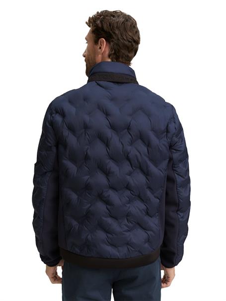 Hybrid Steppjacke mit verstaubarer Kapuze sky captain blue