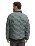 Hybrid Steppjacke mit verstaubarer Kapuze washed jasper green