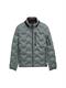Hybrid Steppjacke mit verstaubarer Kapuze washed jasper green