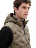 Hybrid Weste mit Kapuze smokey olive green