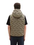 Hybrid Weste mit Kapuze smokey olive green
