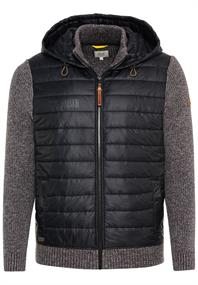 Hybridjacke mit Kapuze asphalt