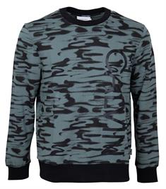 ICONIC ABSTRACT SWEATSHIRT print balsam ck black