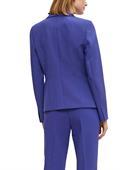 Indoor-Blazer aus Viskosestretch blau