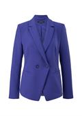 Indoor-Blazer aus Viskosestretch blau