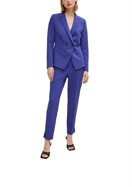 Indoor-Blazer aus Viskosestretch blau