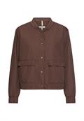 Indoor Blazer mit Bomberkragen brown