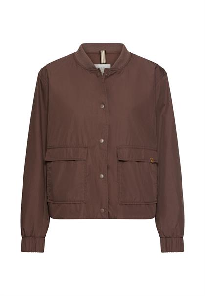 Indoor Blazer mit Bomberkragen brown