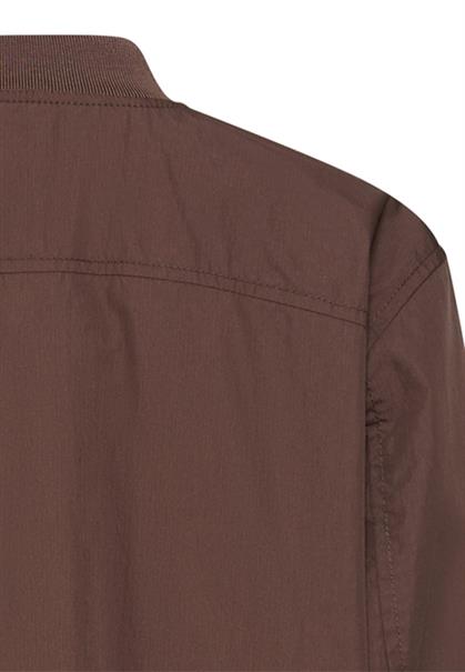Indoor Blazer mit Bomberkragen brown