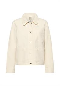 Indoor Blazer mit Brusttaschen milk white