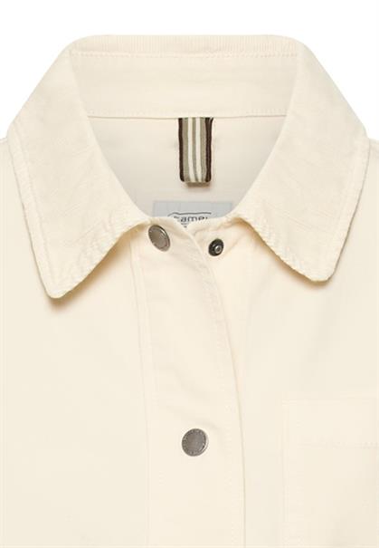 Indoor Blazer mit Brusttaschen milk white