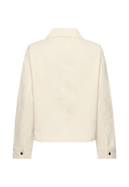 Indoor Blazer mit Brusttaschen milk white